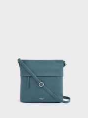 Osprey London Blue The Lyra Leather Crossbody Bag - Image 1 of 5