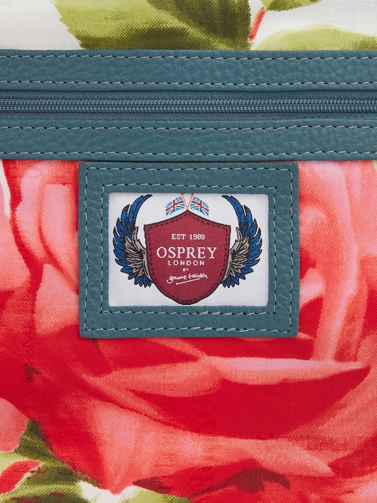Osprey London Blue The Lyra Leather Crossbody Bag - Image 5 of 5 Osprey London Blue The Lyra Leather Crossbody Bag - Image 5 of 5