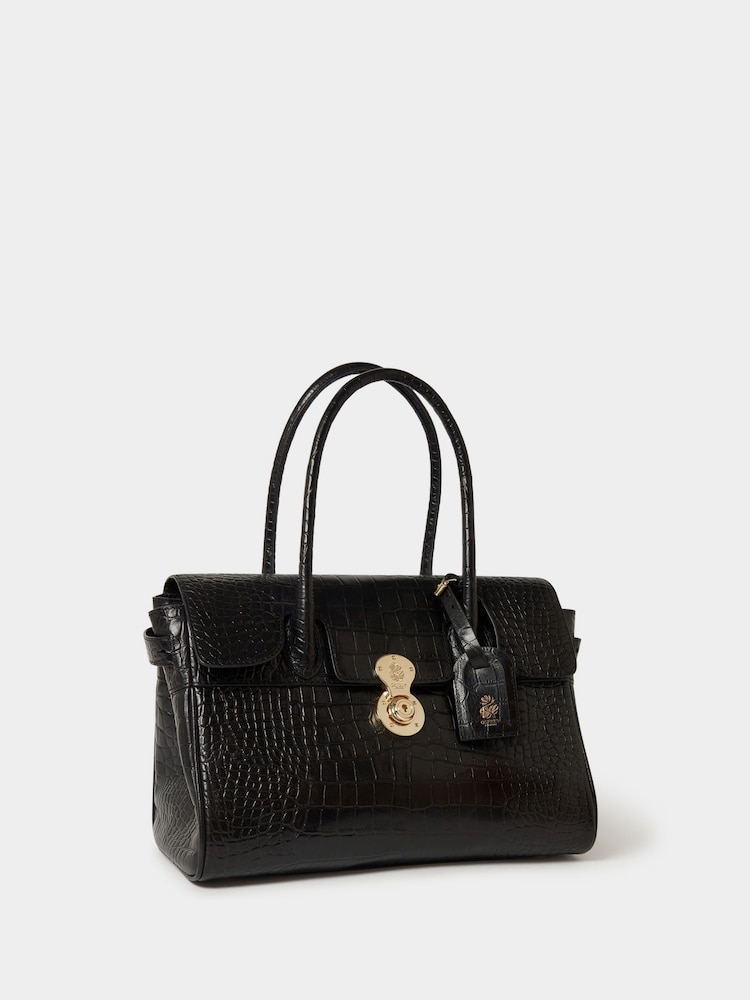 Osprey London The Weybridge Leather Shoulder Black Bag - Image 2 of 5 Osprey London The Weybridge Leather Shoulder Black Bag - Image 2 of 5
