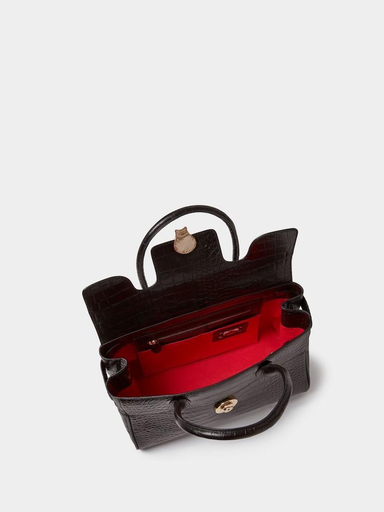Osprey London The Weybridge Leather Shoulder Black Bag - Image 5 of 5 Osprey London The Weybridge Leather Shoulder Black Bag - Image 5 of 5