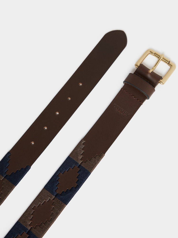 Osprey London Blue The Mendoza Leather Belt - Image 3 of 3 Osprey London Blue The Mendoza Leather Belt - Image 3 of 3
