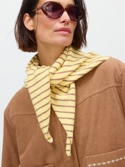 Oliver Bonas Striped Knitted Triangle Scarf - Bild 5 von 5