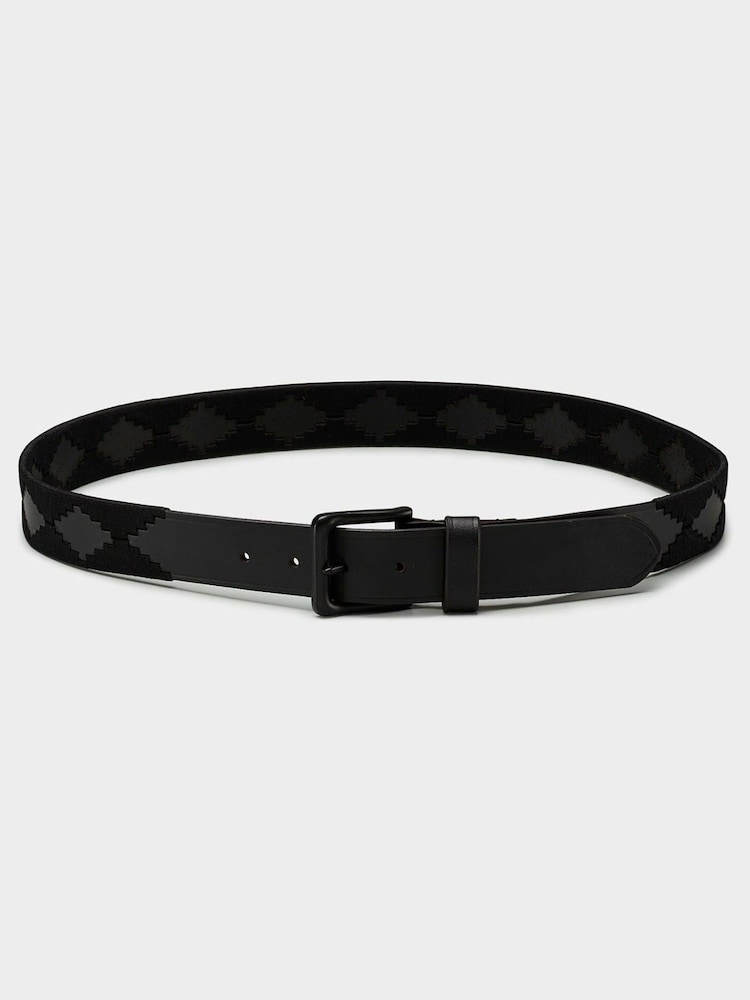 Osprey London The Mendoza Leather Black Belt - Image 1 of 2 Osprey London The Mendoza Leather Black Belt - Image 1 of 2