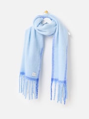Oliver Bonas Blue Side Stripe Logo Heavyweight Scarf - Image 1 of 4