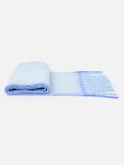 Oliver Bonas Blue Side Stripe Logo Heavyweight Scarf - Image 2 of 4