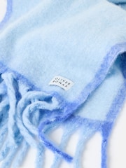 Oliver Bonas Blue Side Stripe Logo Heavyweight Scarf - Image 3 of 4