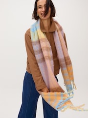 Oliver Bonas Checked Logo Heavyweight Scarf - Slika 1 iz 5