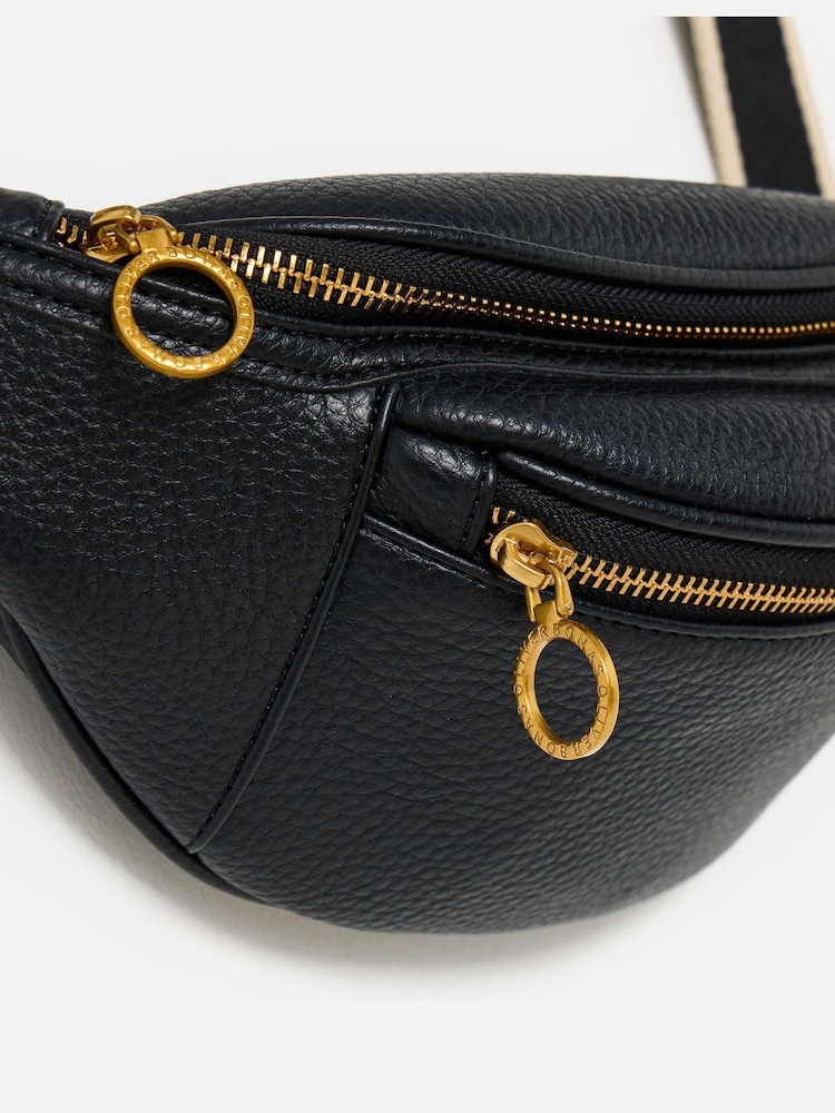 Oliver Bonas Black Double Zip Belt Bag - Image 6 of 6 Oliver Bonas Black Double Zip Belt Bag - Image 6 of 6