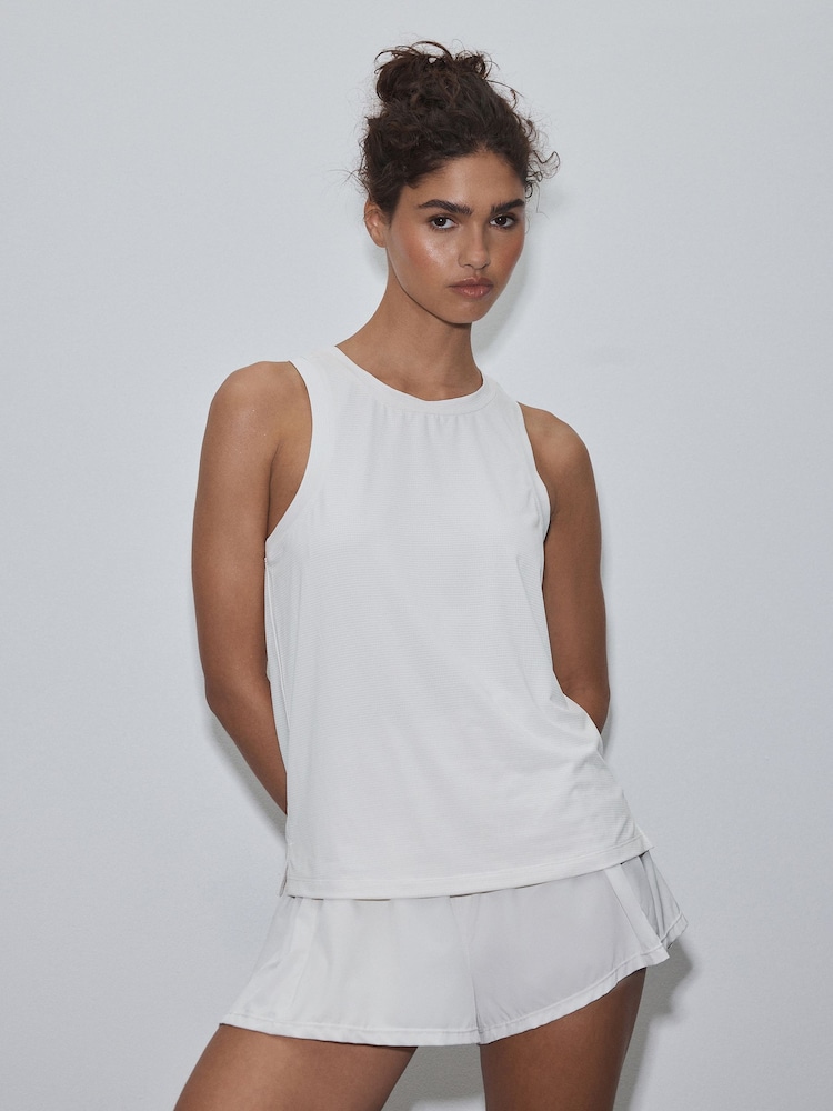 Ecru Active Sports Tank Top - Image 1 of 4