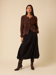 Nobodys Child Brown Eyelash Long Sleeve Cardigan - Image 3 of 5