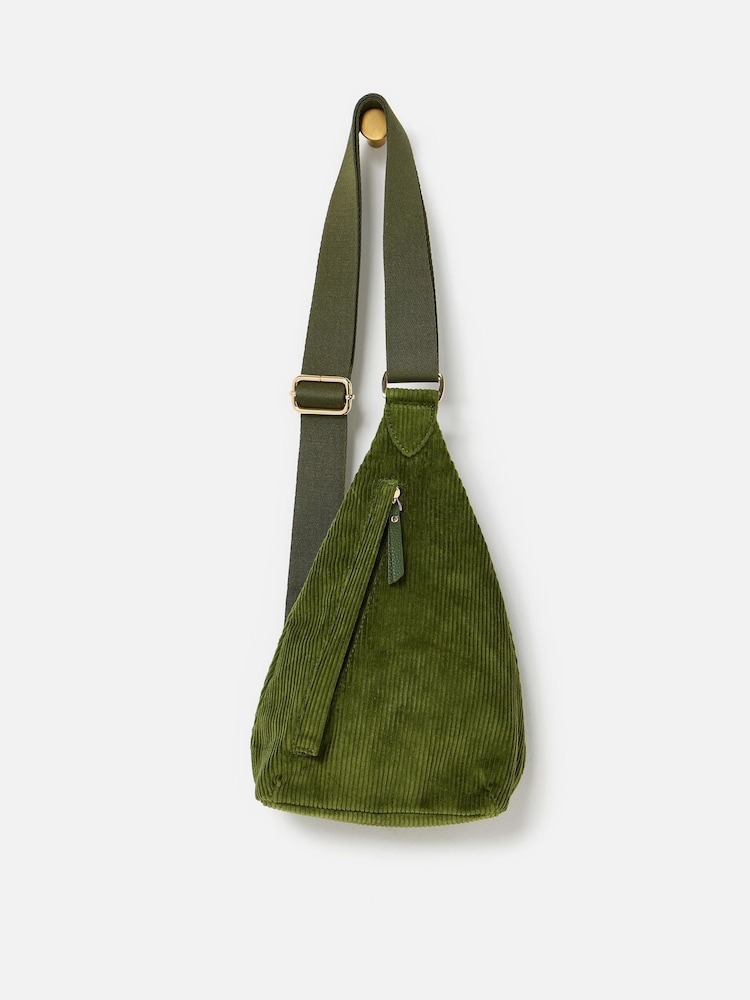 Oliver Bonas Green Corduroy Belt Bag - Image 1 of 6