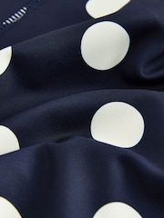 Navy Polka Dot Active Balance Sports Capri Leggings - Image 8 of 9