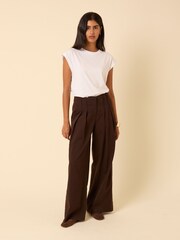 Nobodys Child Brown Arlo Pleat Front Trousers - Image 2 of 5