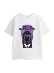 Vanilla Underground White Wednesday Coffin Short Sleeved T-Shirt - Image 1 of 6