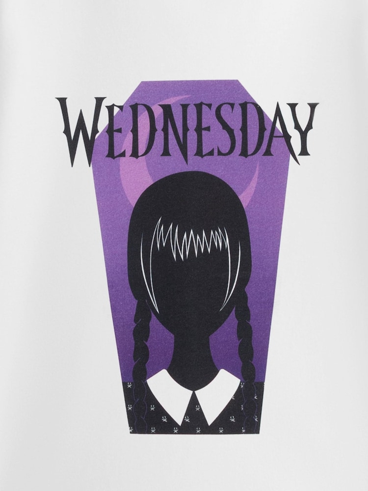Vanilla Underground White Wednesday Coffin Short Sleeved T-Shirt - Image 6 of 6