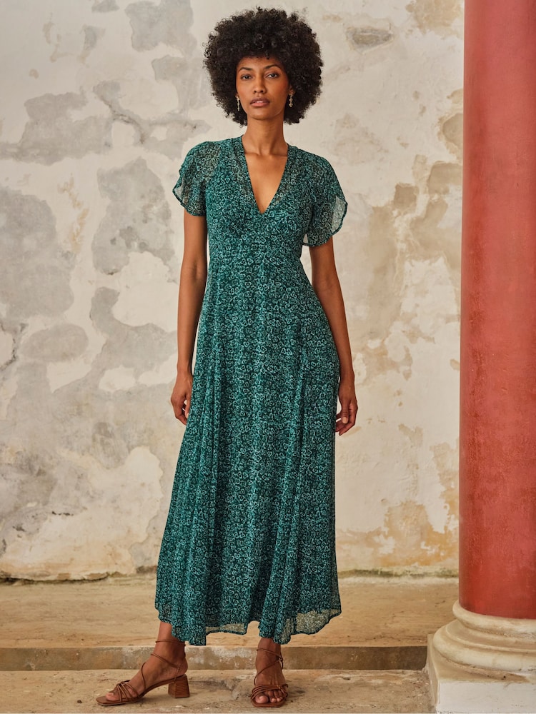 FatFace V&A | FatFace Maisie Green Seaflower Petite Maxi Dresses - Image 1 of 6 FatFace V&A | FatFace Maisie Green Seaflower Petite Maxi Dresses - Image 1 of 6