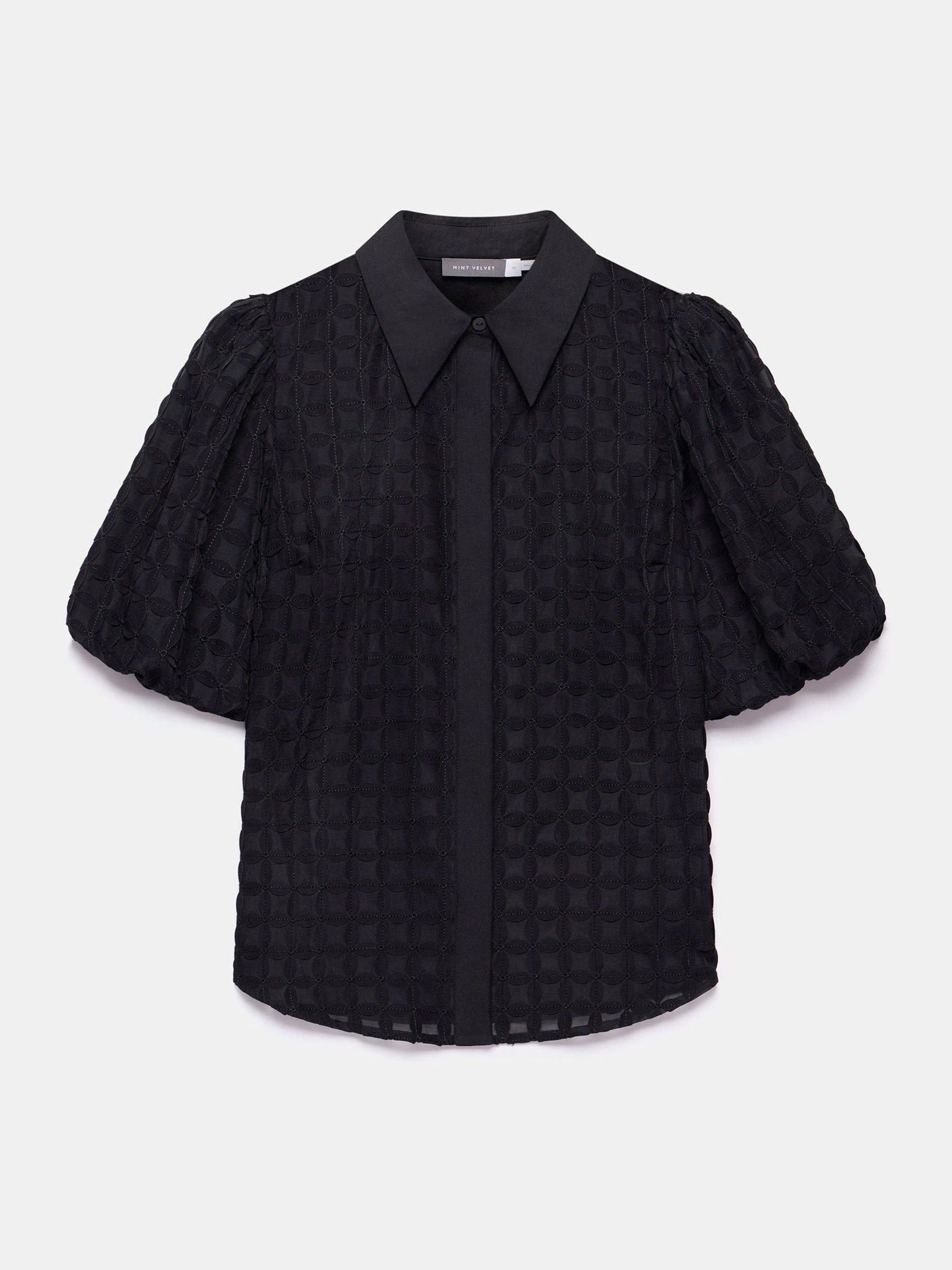 Buy Mint Velvet Black Petal Detail Shirt from the Next UK online shop
