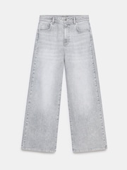 Mint Velvet Grey Washed Wide Jeans - Image 6 of 7