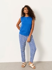 FatFace Tia Cobalt Blue Jersey Tank - Image 5 of 6