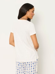 FatFace Natalie Ivory Sardines Graphic T Shirt - Image 3 of 7