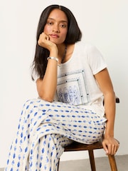 FatFace Natalie Ivory Sardines Graphic T Shirt - Image 5 of 7