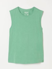 FatFace Tia Dusky Green Jersey Tank - Image 6 of 6