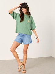 FatFace Kate Green Soleil Graphic T Shirt - Image 4 of 8
