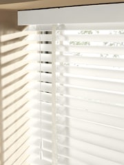 Cream Divine Made To Measure 50mm Starwood 25mm Linen Taped Venetian Blinds - Image 4 of 6