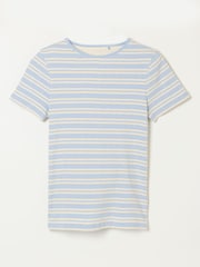 FatFace Celia Blue Stripe Short Sleeve T-Shirt - Image 5 of 5