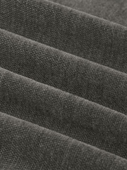 Furn Charcoal Soft Chenille 100% Blackout Pencil Pleat Curtains - Image 8 of 8