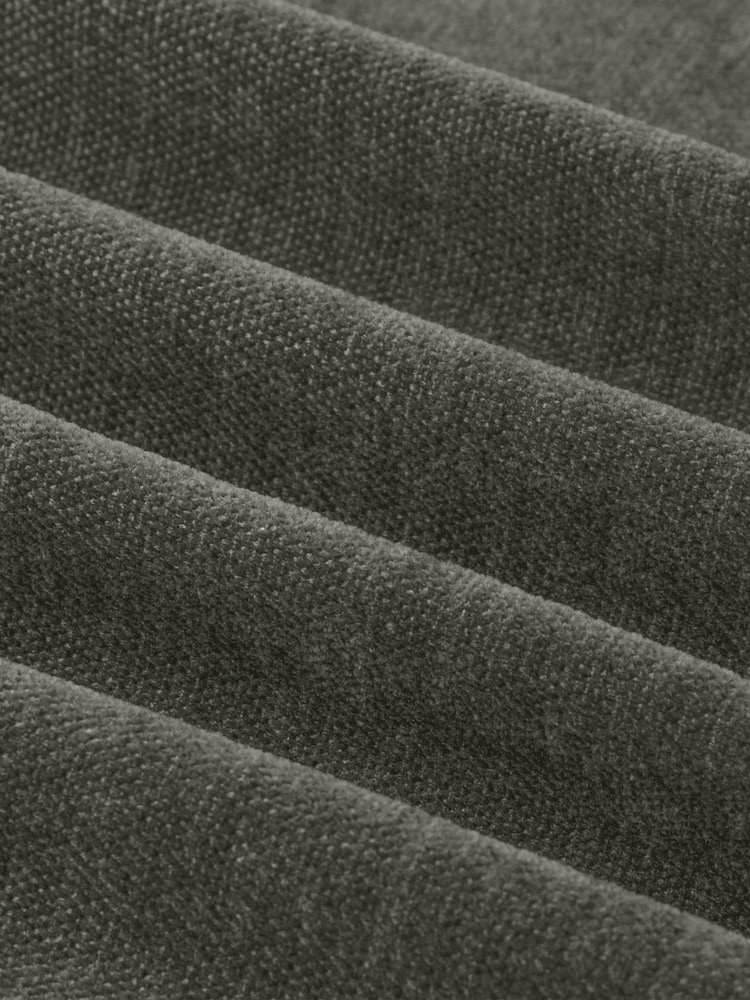 Furn Charcoal Soft Chenille 100% Blackout Pencil Pleat Curtains - Image 8 of 8 Furn Charcoal Soft Chenille 100% Blackout Pencil Pleat Curtains - Image 8 of 8