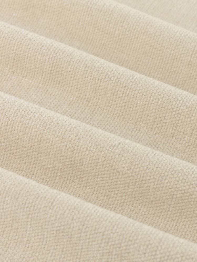 Furn Ecru Lightweight Chenille Eyelet Lined Curtains - Image 6 of 6