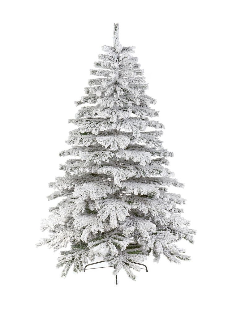 Premier Decorations Ltd 7ft Flocked Mountain Pine Flocked Christmas Tree - Image 5 of 5