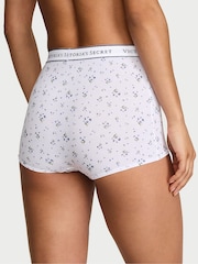 Victoria's Secret White Ditsy Floral High Waist Logo Knickers - Image 2 of 2