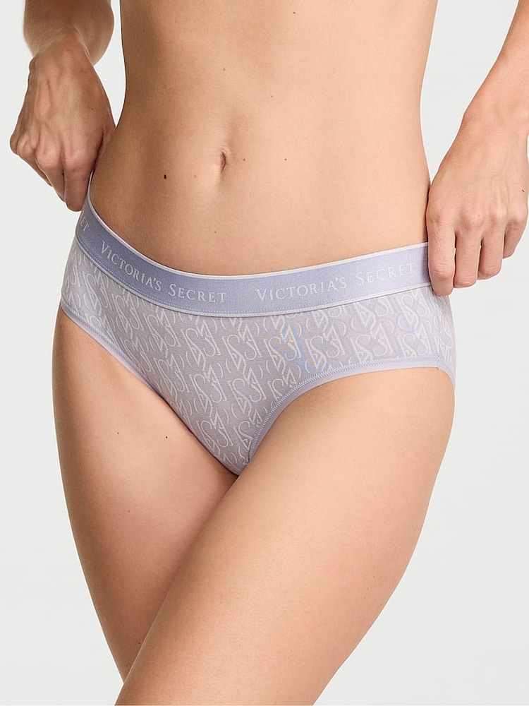 Victoria's Secret Icy Lavender Purple Lockup Hipster Logo Knickers - Image 1 of 2
