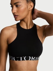 Victoria's Secret Black Cotton Exploded Logo Bralette - Image 1 of 2