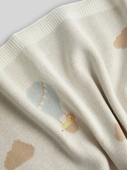 JoJo Maman Bébé Natural Hot Air Balloon Embroidered Blanket - Image 4 of 5