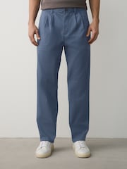 Απαλό μπλε - Ελαστικά Παντελόνια chino από βαμβάκι, με ελαστικό ύφασμα. - Εικόνα 1 από 6