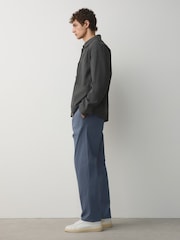 Απαλό μπλε - Ελαστικά Παντελόνια chino από βαμβάκι, με ελαστικό ύφασμα. - Εικόνα 3 από 6