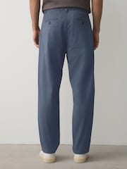 Απαλό μπλε - Ελαστικά Παντελόνια chino από βαμβάκι, με ελαστικό ύφασμα. - Εικόνα 4 από 6