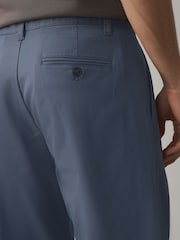 Απαλό μπλε - Ελαστικά Παντελόνια chino από βαμβάκι, με ελαστικό ύφασμα. - Εικόνα 6 από 6