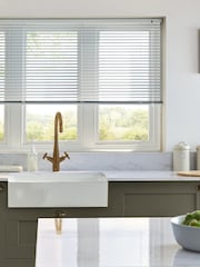 White Matt Made To Measure 25mm Aluminium Venetian Blinds - Image 1 of 6