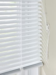 White Gloss Made To Measure 25mm Aluminium Venetian Blinds - Image 4 of 6