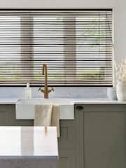 Black Made To Measure 25mm Aluminium Venetian Blinds - Image 1 of 7