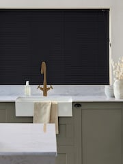 Black Made To Measure 25mm Aluminium Venetian Blinds - Image 2 of 7