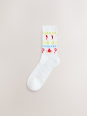 Taco Time Cushion Sole Sports Ankle Socks 3 Pack - Image 4 of 6