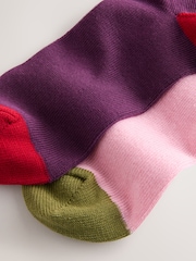 Pink Cherries Warm Handle Cotton Ankle Socks 2 Pack - Image 5 of 5