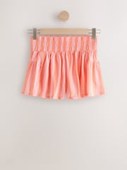 Peach/Pink Stripe Active Woven Running Shorts - Image 6 of 10