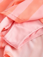 Peach/Pink Stripe Active Woven Running Shorts - Image 9 of 10