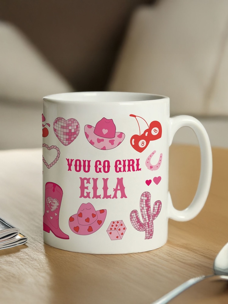 Personalised Cowgirl Mug by PMC - Image 1 of 3